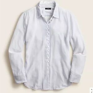 J. Crew silver velvet button down shirt‎